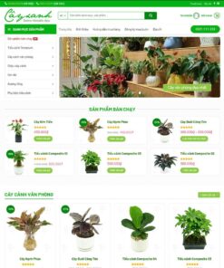 Mẫu website bán cây cảnh
