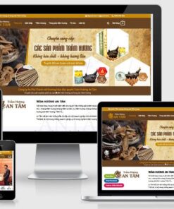 Mẫu web bán trầm hương