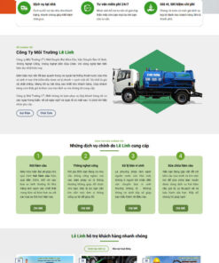 Mẫu web giới thiệu công ty hút bể phốt