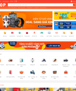 mẫu website thương mại điện tử mẫu số 6 (giống shopee)