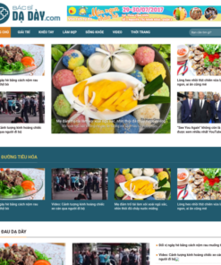 Mẫu website tin tức về sức khoẻ