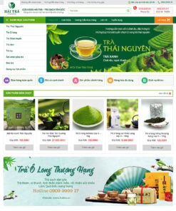 Mẫu Web Bán Trà Xanh