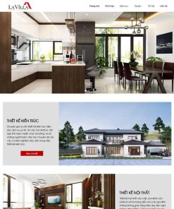 Theme wordpress giới thiệu công ty thiết kế kiến trúc, nội thất giống Ahome