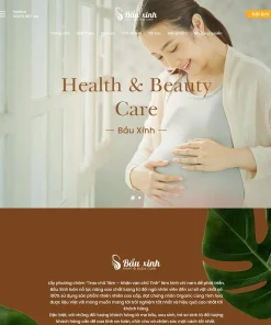 Theme WordPress dịch vụ chăm sóc mẹ và bé 02