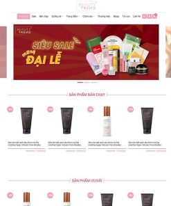 Theme WordPress Shop bán mỹ phẩm