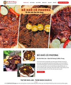 Theme WordPress bán bò khô