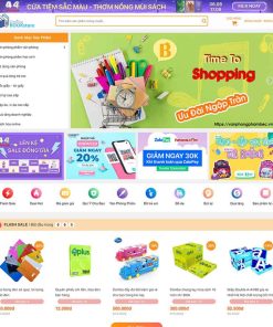 Theme WordPress bán sách, văn phòng phẩm 02