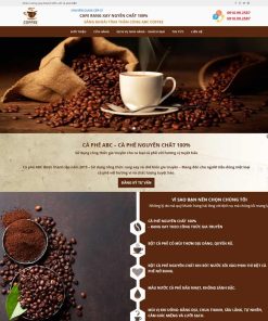 Theme WordPress bán cafe nguyên chất