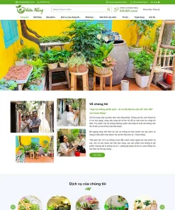 Theme WordPress bán cây xanh, tiểu cảnh 03