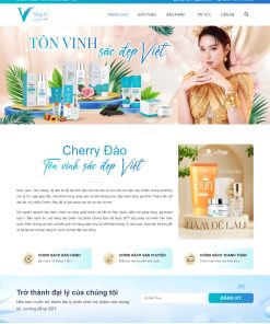 Theme WordPress Mỹ phẩm Cherry
