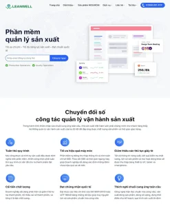 Theme WordPress giới thiệu phần mềm quản lý sản xuất