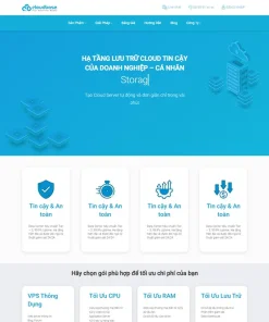 Theme WordPress dịch vụ Cloud Server