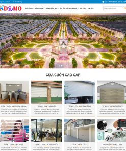 Theme WordPress Sản xuất, thi công Cửa nhôm