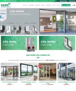 Theme WordPress công ty nhôm kính 01