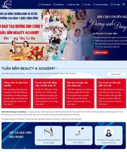 Theme WordPress đào tạo thẩm mỹ 03