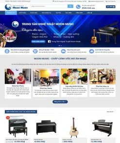 Theme WordPress trung tâm dạy nhạc