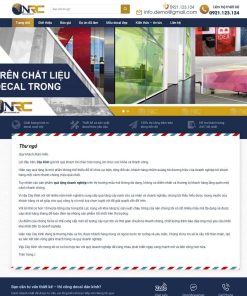 Theme WordPress dịch vụ thi công dán decal