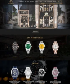 Theme WordPress bán đồng hồ cao cấp 03