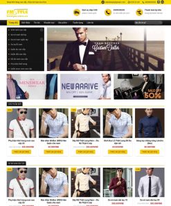Theme WordPress shop thời trang nam