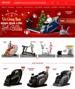 Theme WordPress bán ghế Massage, máy chạy bộ