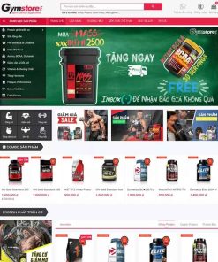 Theme WordPress bán thực phẩm phòng gym