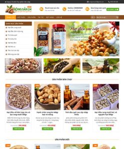 Theme WordPress bán hạt điều, thực phẩm