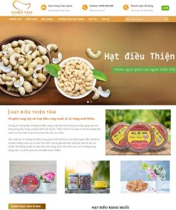 Theme WordPress bán hạt điều, thực phẩm 02