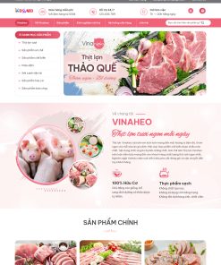 Theme WordPress Thực phẩm từ thịt heo