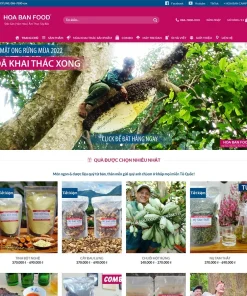Theme WordPress bán đặc sản (Hoa Ban Food)
