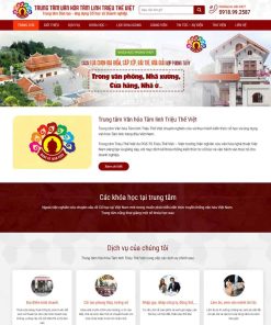 Theme WordPress trung tâm đào tạo phong thủy