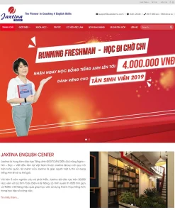 Theme WordPress trung tâm học tiếng anh