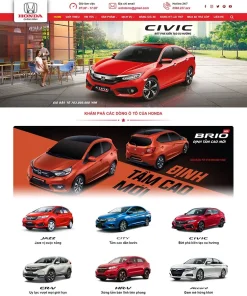 Theme WordPress bán ô tô Honda 03
