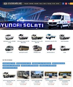 Theme WordPress bán ô tô Hyundai