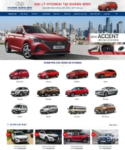 Theme WordPress bán xe Hyundai 03