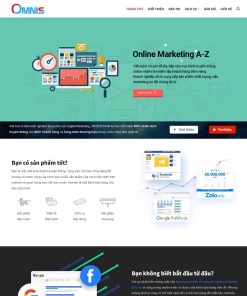 Theme WordPress công ty thiết kế web, marketing online