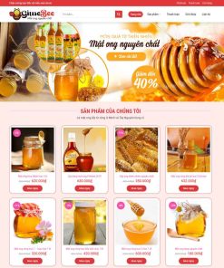 Theme WordPress bán mật ong 02