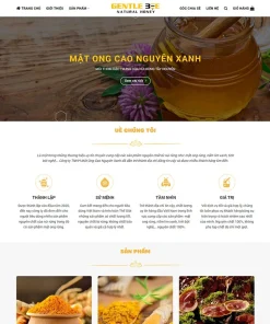 Theme WordPress bán mật ong 03