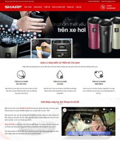 Theme WordPress landing page giới thiệu máy lọc khí