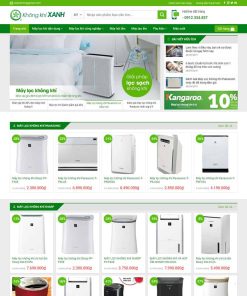 Theme WordPress bán máy lọc khí 02
