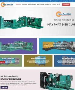 Theme WordPress công ty cung cấp máy phát điện