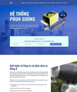 Theme WordPress landing page máy phun sương