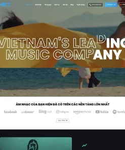 Theme WordPress công ty media, âm nhạc 02