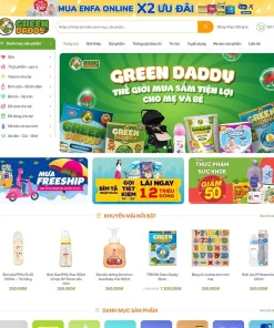 Theme WordPress bán sản phẩm mẹ và bé 03