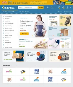 Theme WordPress Elementor bán sản phẩm mẹ và bé 04