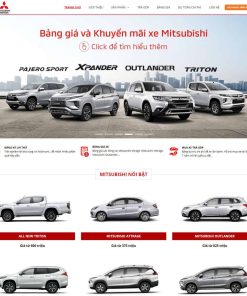Theme WordPress bán ô tô Misubishi