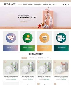 Theme WordPress Shop mỹ phẩm 01