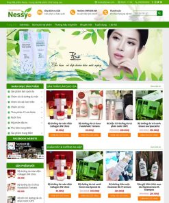 Theme WordPress Shop mỹ phẩm 02