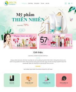 Theme WordPress mỹ phẩm 09
