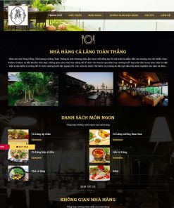 Theme WordPress nhà hàng 02