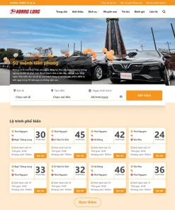 Theme WordPress nhà xe, thuê xe